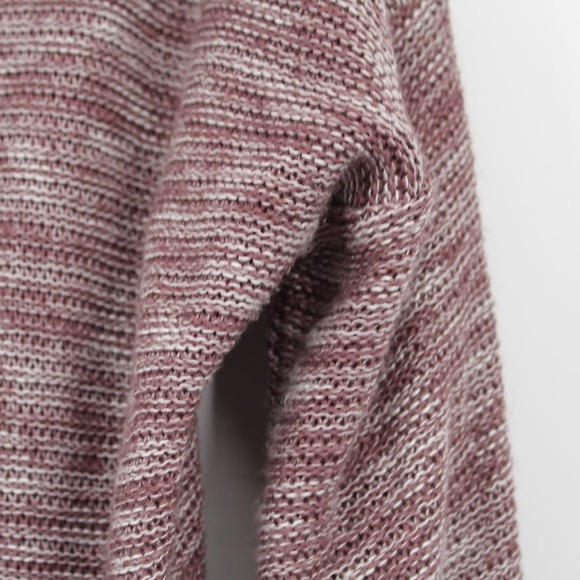 Express Size Large Purple Melange Crossover Lightweight Sweater 3/4 Sleeves - Picture 5 of 7